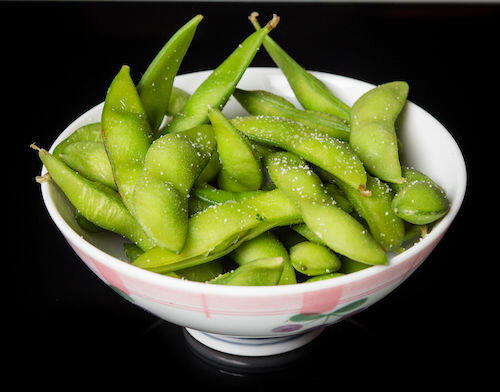 Edamame (Salt Spicy)(Cooked Vegan)