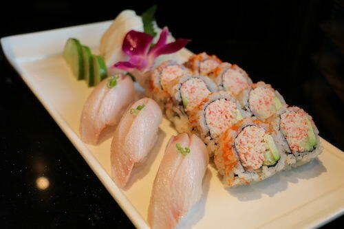 Escolar Sashimiyellowtail Sushicali Rolls